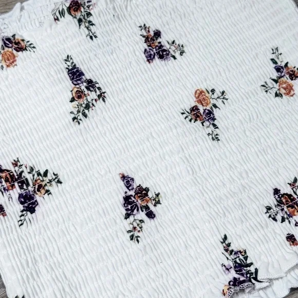 NWT Rue 21 Floral Smocked Tube Top - Picture 8 of 8